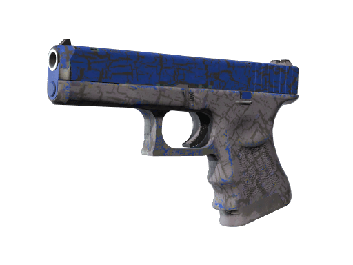 StatTrak™ Glock-18 | Blue Fissure (Well-Worn)