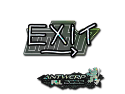 Sticker | exit (Glitter) | Antwerp 2022