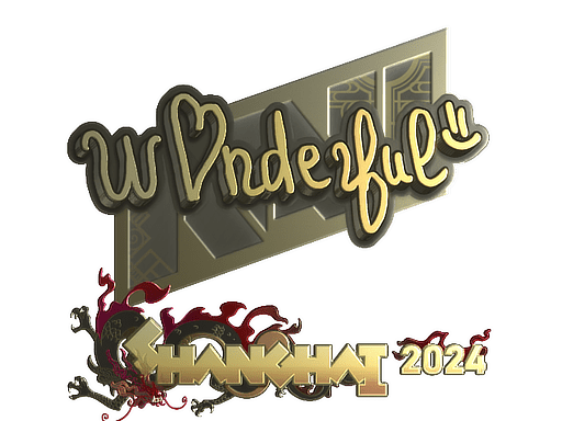 Sticker | w0nderful (Gold) | Shanghai 2024