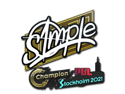 Sticker | s1mple | Stockholm 2021