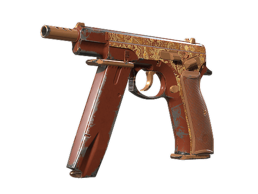 CZ75-Auto | Honey Paisley (Field-Tested)