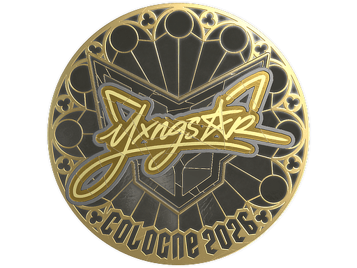 Sticker | yxngstxr (Gold) | Cologne 2026