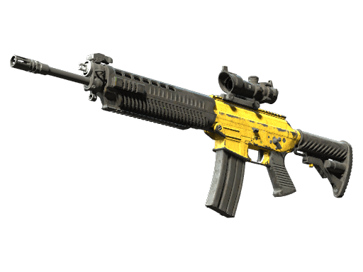 SG 553 | Bulldozer (Battle-Scarred)