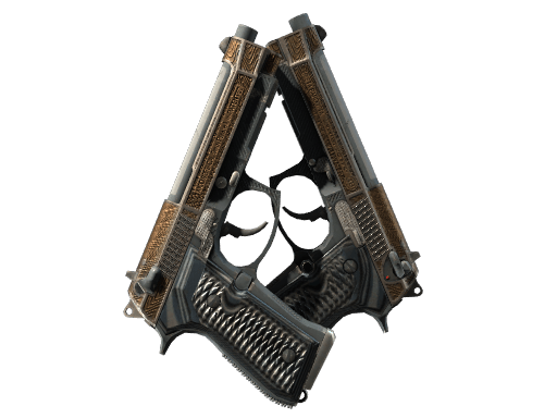 StatTrak™ Dual Berettas | Tread (Well-Worn)