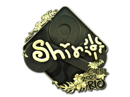 Sticker | sh1ro (Gold) | Rio 2022
