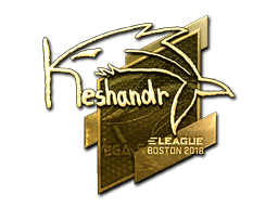 Sticker | keshandr (Gold) | Boston 2018