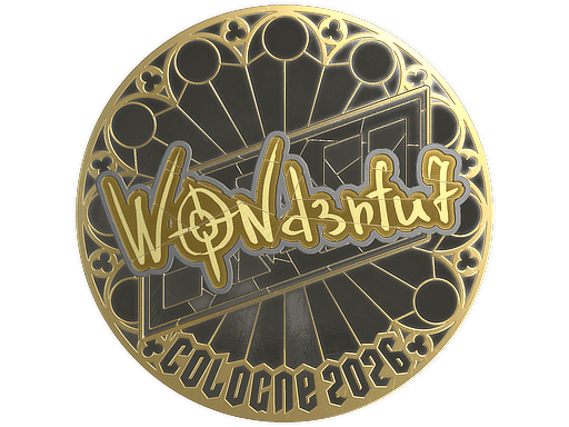 Sticker | w0nderful (Gold) | Cologne 2026