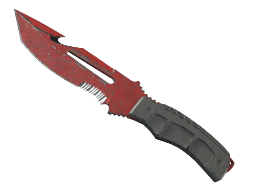 ★ StatTrak™ Survival Knife | Crimson Web (Battle-Scarred)