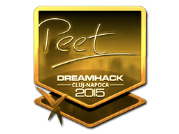 Sticker | peet (Gold) | Cluj-Napoca 2015