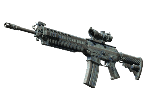 StatTrak™ SG 553 | Wave Spray (Battle-Scarred)