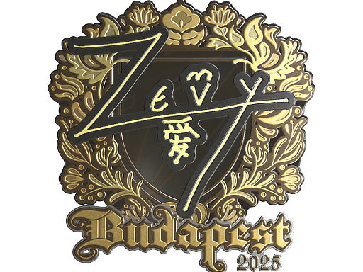Sticker | zevy (Gold) | Budapest 2025