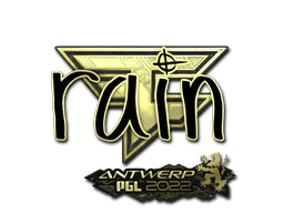 Sticker | rain (Gold) | Antwerp 2022