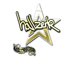 Sticker | hallzerk (Gold) | Paris 2023