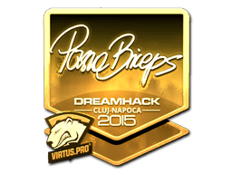 Sticker | pashaBiceps (Gold) | Cluj-Napoca 2015