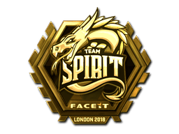 Sticker | Team Spirit (Gold) | London 2018