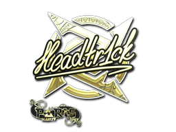 Sticker | headtr1ck (Gold) | Paris 2023