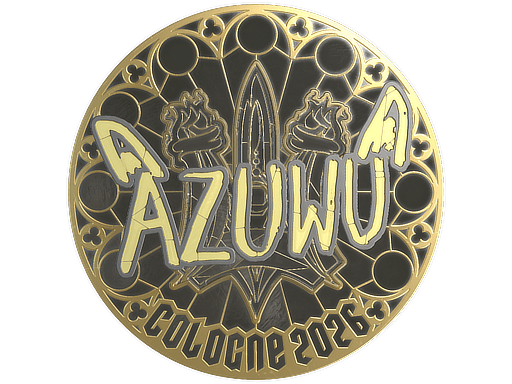 Sticker | AZUWU (Gold) | Cologne 2026