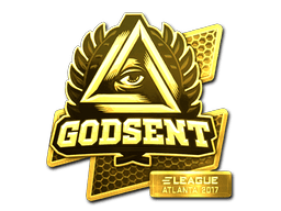 Sticker | GODSENT (Gold) | Atlanta 2017