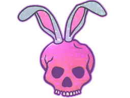Skull Bunny (Glitter)