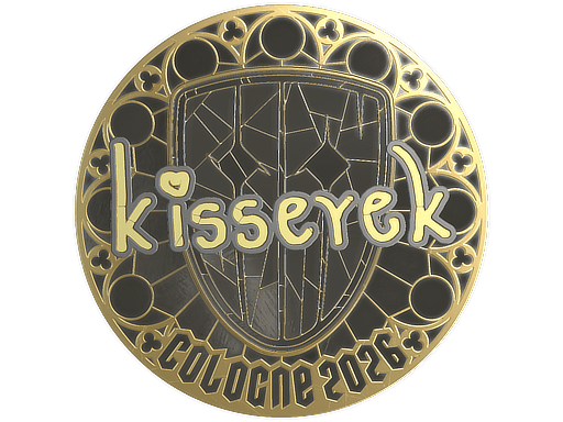Sticker | kisserek (Gold) | Cologne 2026