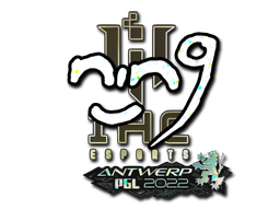 Sticker | nin9 (Glitter) | Antwerp 2022