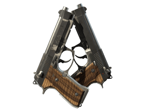 StatTrak™ Dual Berettas | Black Limba (Field-Tested)