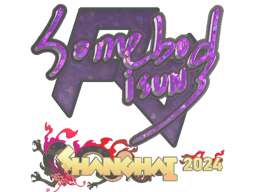 Sticker | somebody (Glitter) | Shanghai 2024