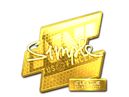 Sticker | s1mple (Gold) | Atlanta 2017
