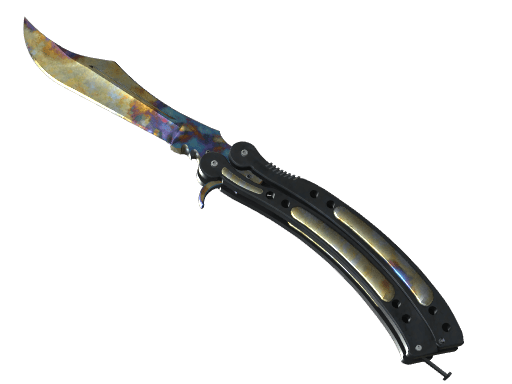 ★ StatTrak™ Butterfly Knife | Case Hardened (Well-Worn)