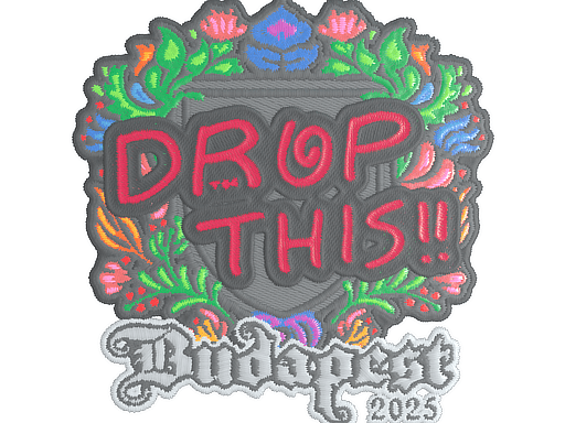 Sticker | drop (Embroidered) | Budapest 2025