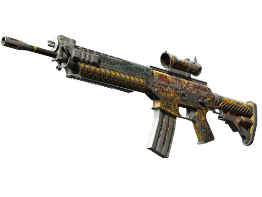 StatTrak™ SG 553 | Colony IV (Battle-Scarred)