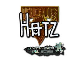 Sticker | hatz (Glitter) | Antwerp 2022