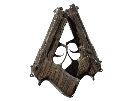 Souvenir Dual Berettas | Drift Wood (Field-Tested)