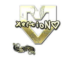 Sticker | xertioN (Gold) | Paris 2023