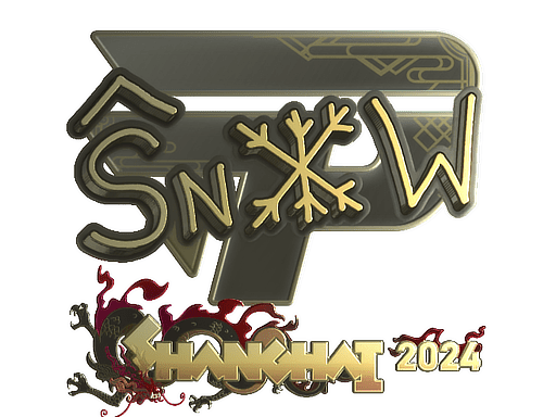 Sticker | snow (Gold) | Shanghai 2024