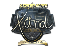 Sticker | xand (Gold) | Berlin 2019