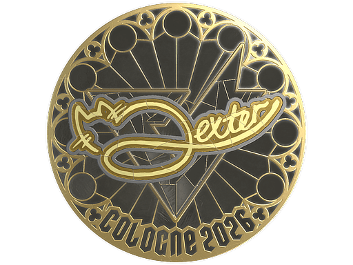 Sticker | dexter (Gold) | Cologne 2026