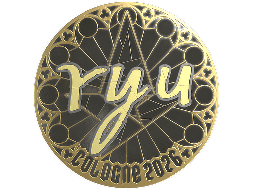Sticker | ryu (Gold) | Cologne 2026