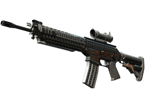 SG 553 | Heavy Metal (Battle-Scarred)
