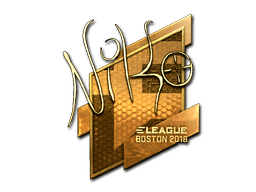 Sticker | NiKo (Gold) | Boston 2018