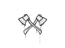 Sealed Graffiti | X-Axes (Wire Blue)