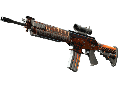 SG 553 | Tiger Moth (Battle-Scarred)