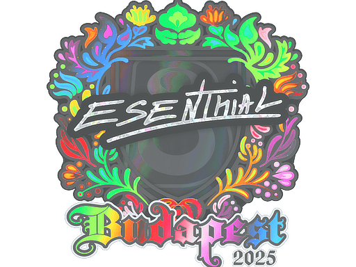 Sticker | esenthial (Holo) | Budapest 2025