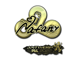 Sticker | nafany (Gold) | Antwerp 2022