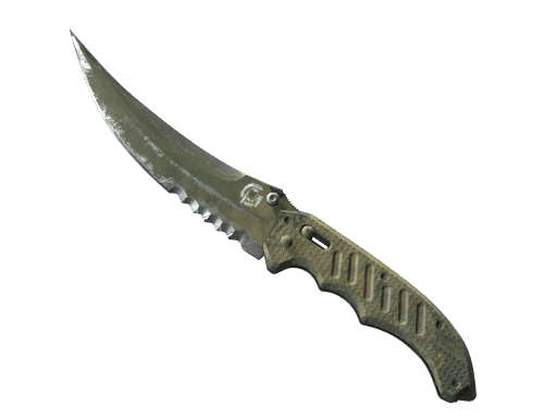 ★ Flip Knife | Safari Mesh (Battle-Scarred)