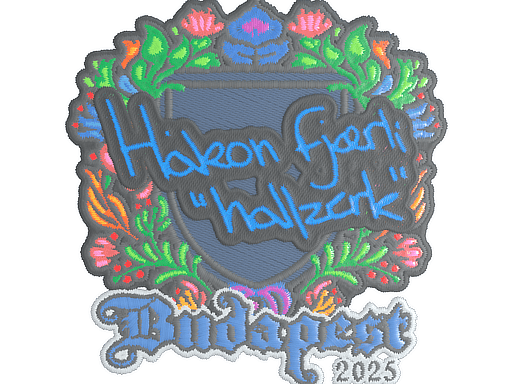 Sticker | hallzerk (Embroidered) | Budapest 2025