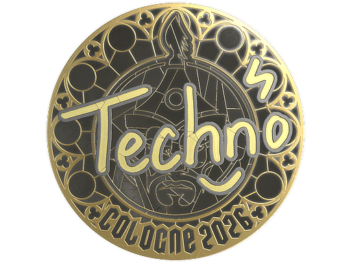 Sticker | Techno4K (Gold) | Cologne 2026
