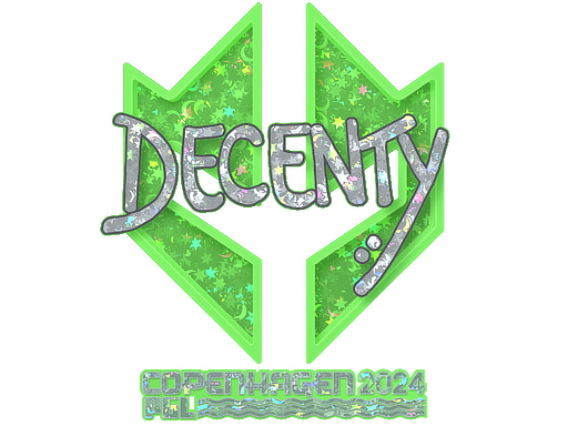Sticker | decenty (Glitter) | Copenhagen 2024