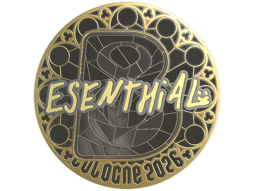 Sticker | esenthial (Gold) | Cologne 2026