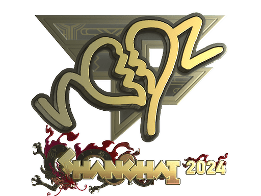 Sticker | ropz (Gold) | Shanghai 2024
